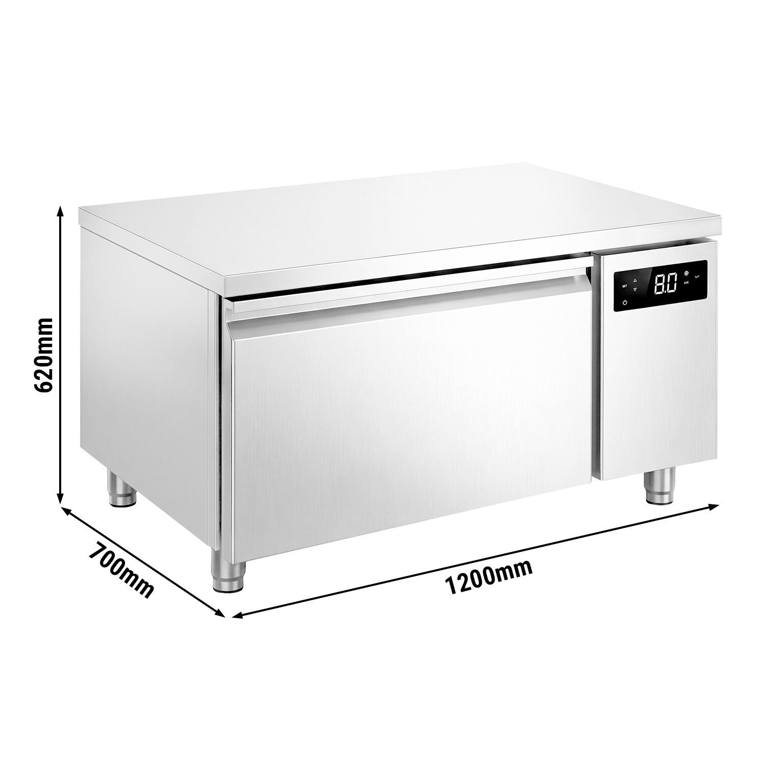 Tiefkühl-/Kühlunterbau-Kombination - 1200mm - 1 Schublade - GN 2/1