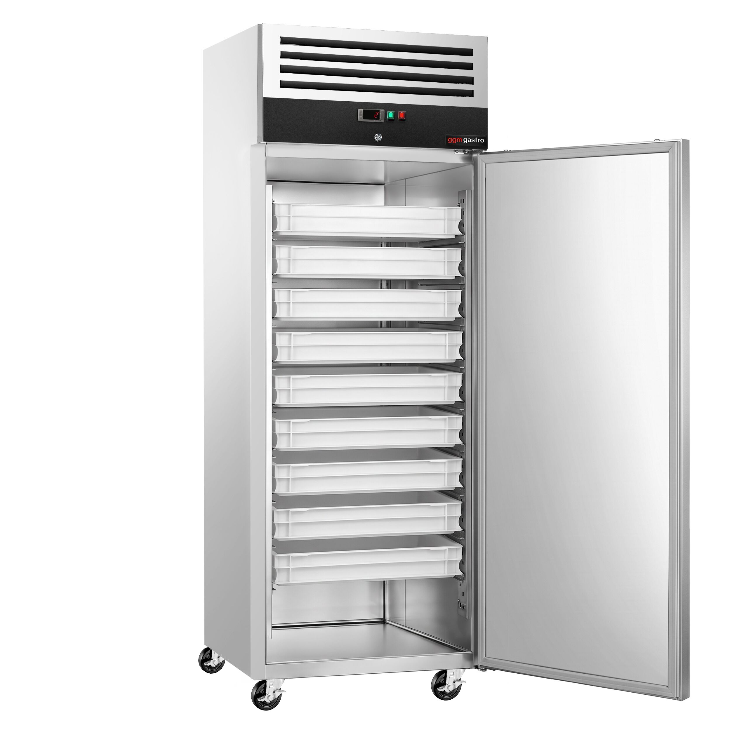 Bakery Fridge Stainless steel ECO - EN 600x800mm - 600L - with 1 door - Black - with 1 door