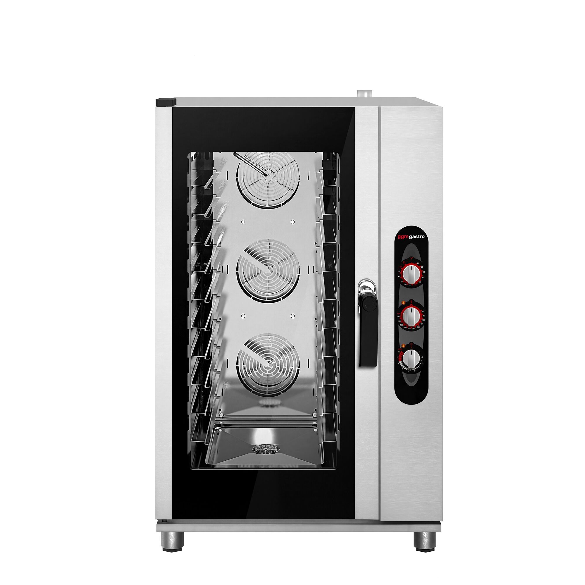 Commercial Electric Bakery Combi Oven - Manual Controls - 10x EN 600x400 - incl. Direct steam injection, Humidity control, Halogen lighting