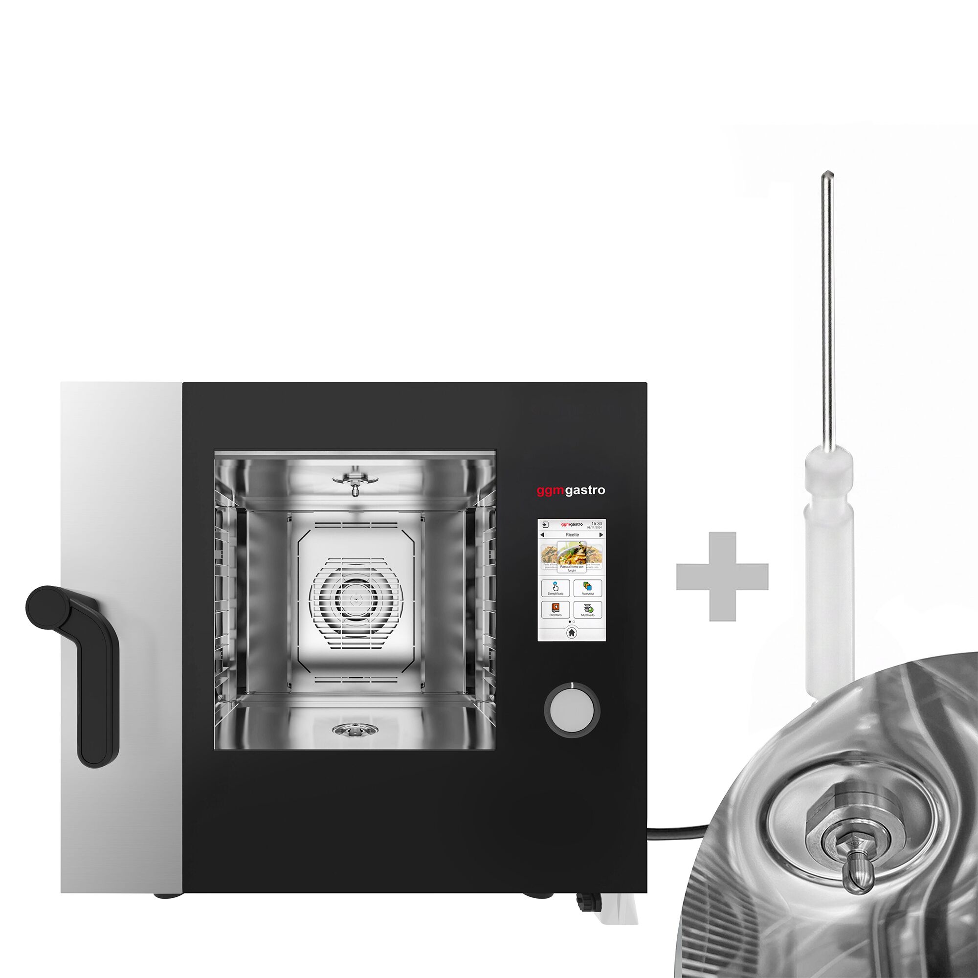Commercial Electric Combi Oven - Touchscreen Controls - 5x GN 1/1 - incl. Automatic washing system & Core temperature probe