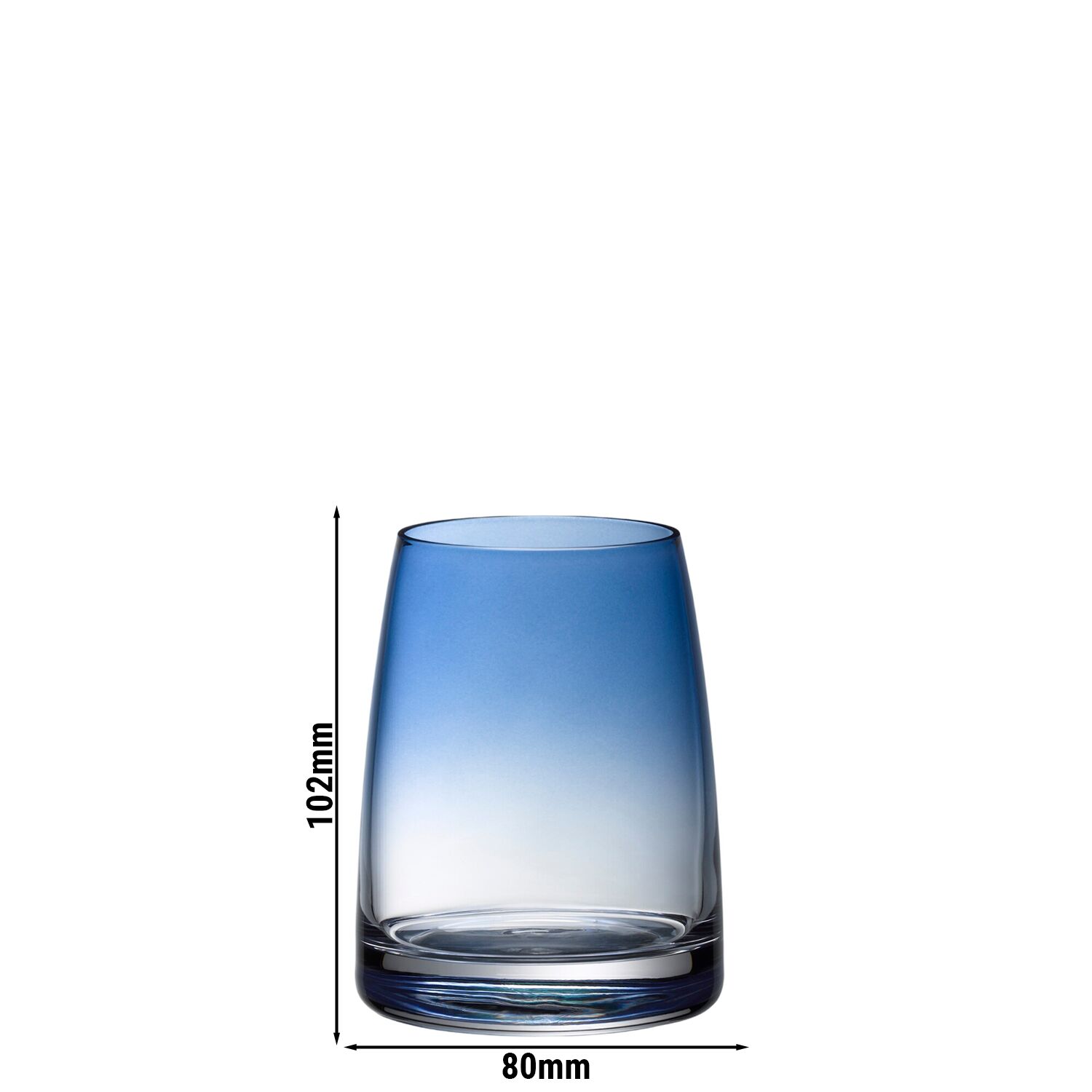 6 Stück) WMF | DIVINE COLOR - Wasserglas - 325ml - rauchblau - ungeeicht