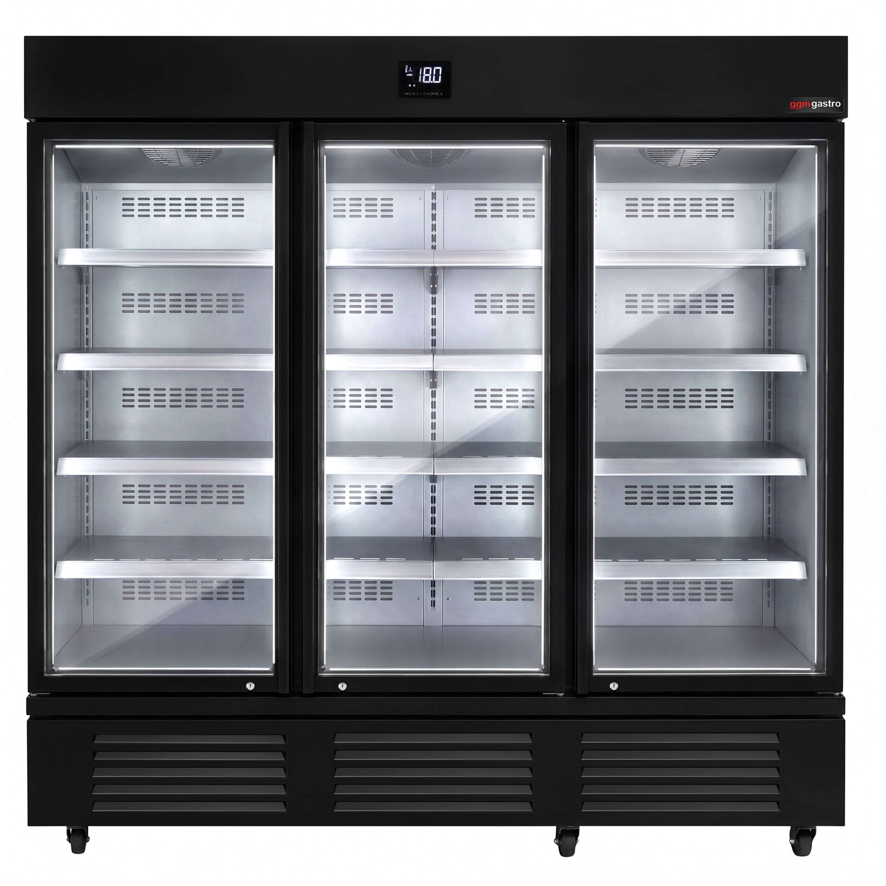 Wall-mounted deep-freeze cabinet – 2081mm – with 8 shelves – with triple glazing