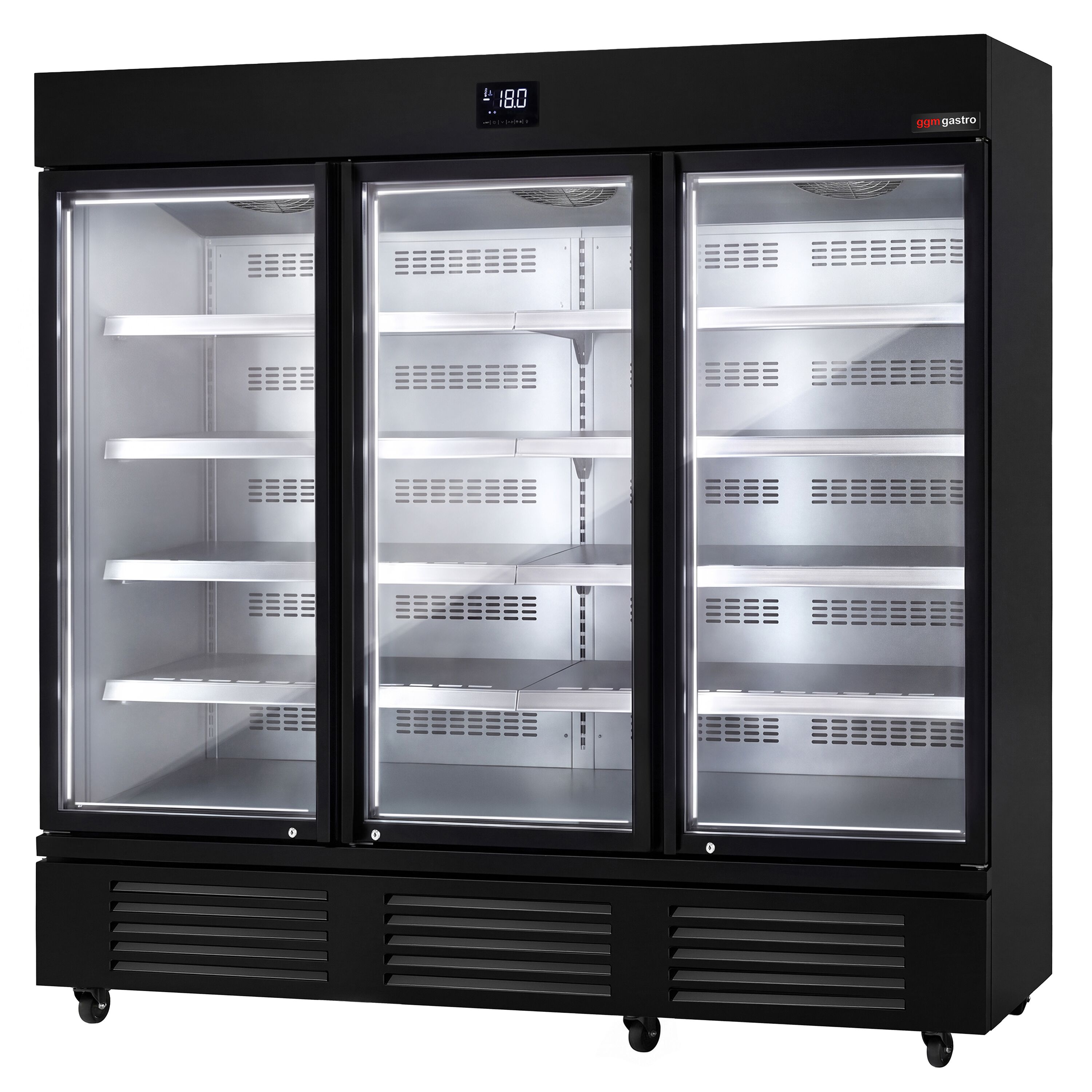 Wall-mounted deep-freeze cabinet – 2081mm – with 8 shelves – with triple glazing