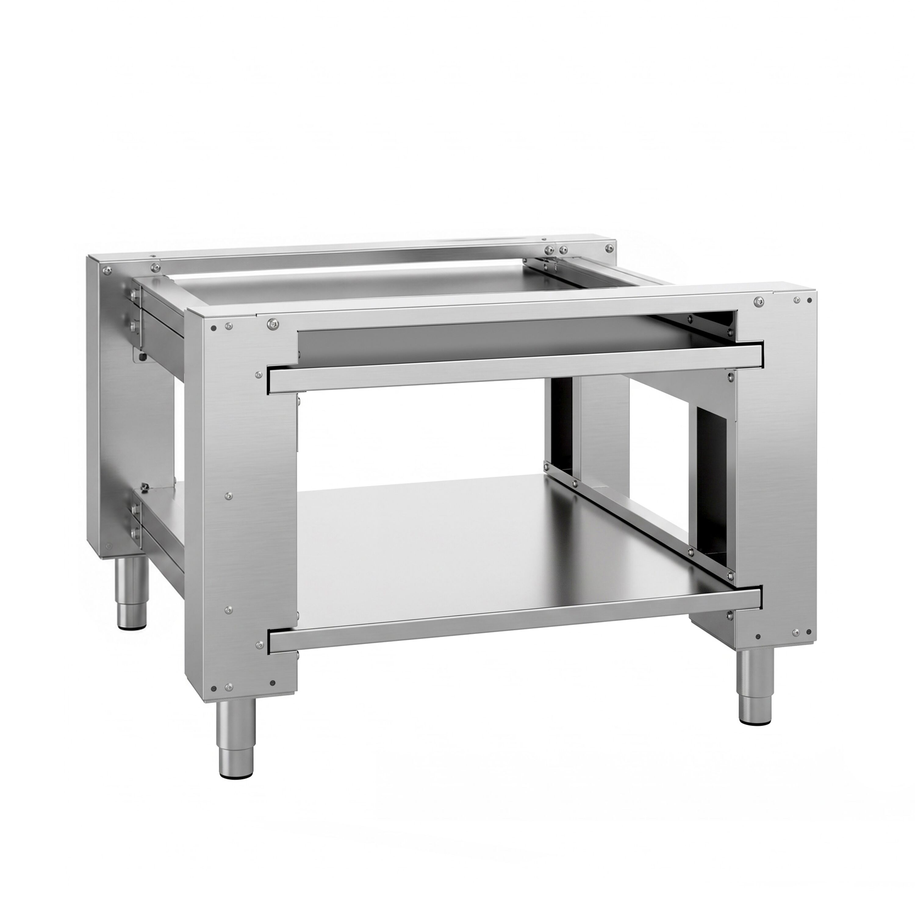 Base Stand - for Pizza Oven - 1112x783x835mm - Stainless Steel - with Wheels - for POP434ED