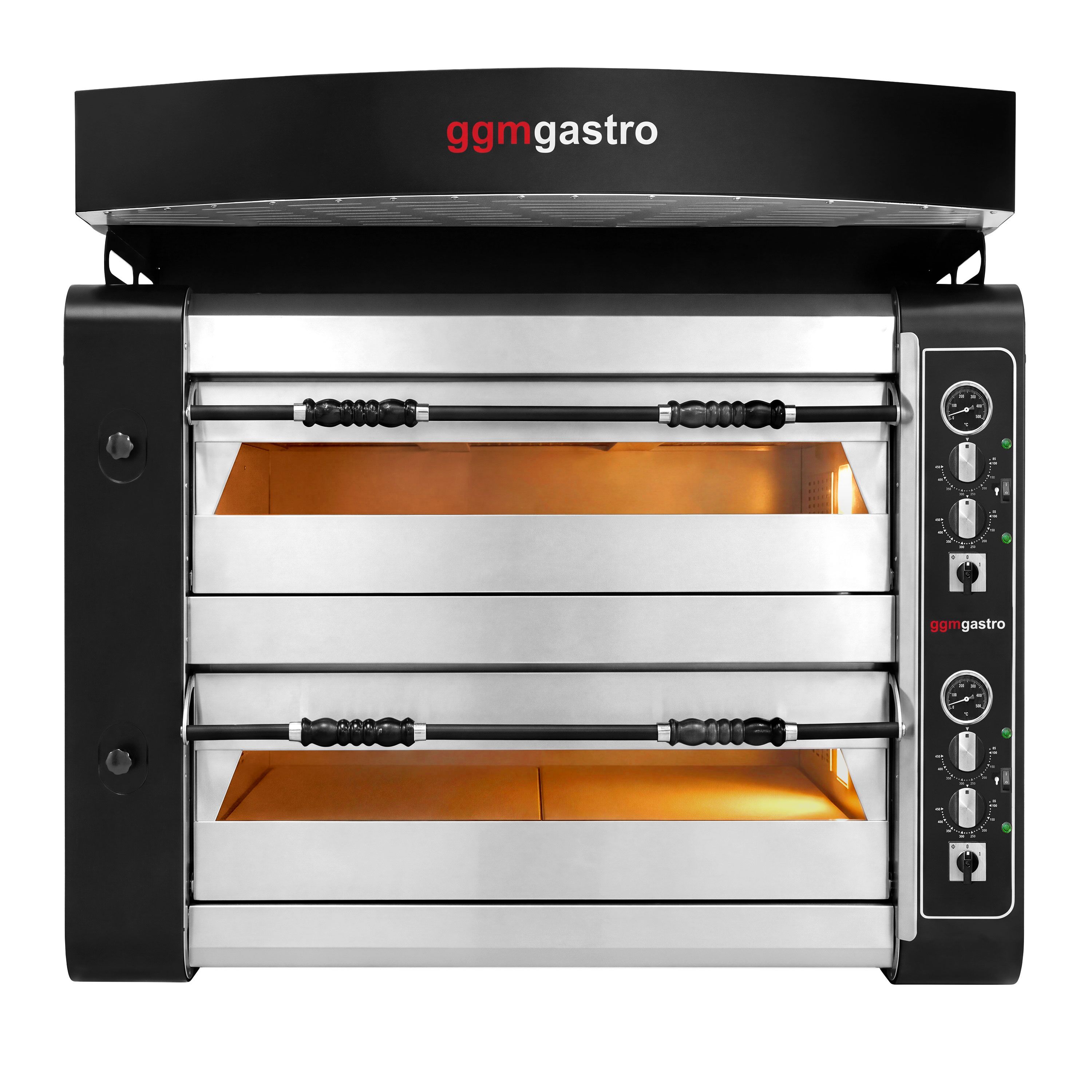 Piec do pizzy – elektryczny – 4+4x 30 cm – manualny – z okapem