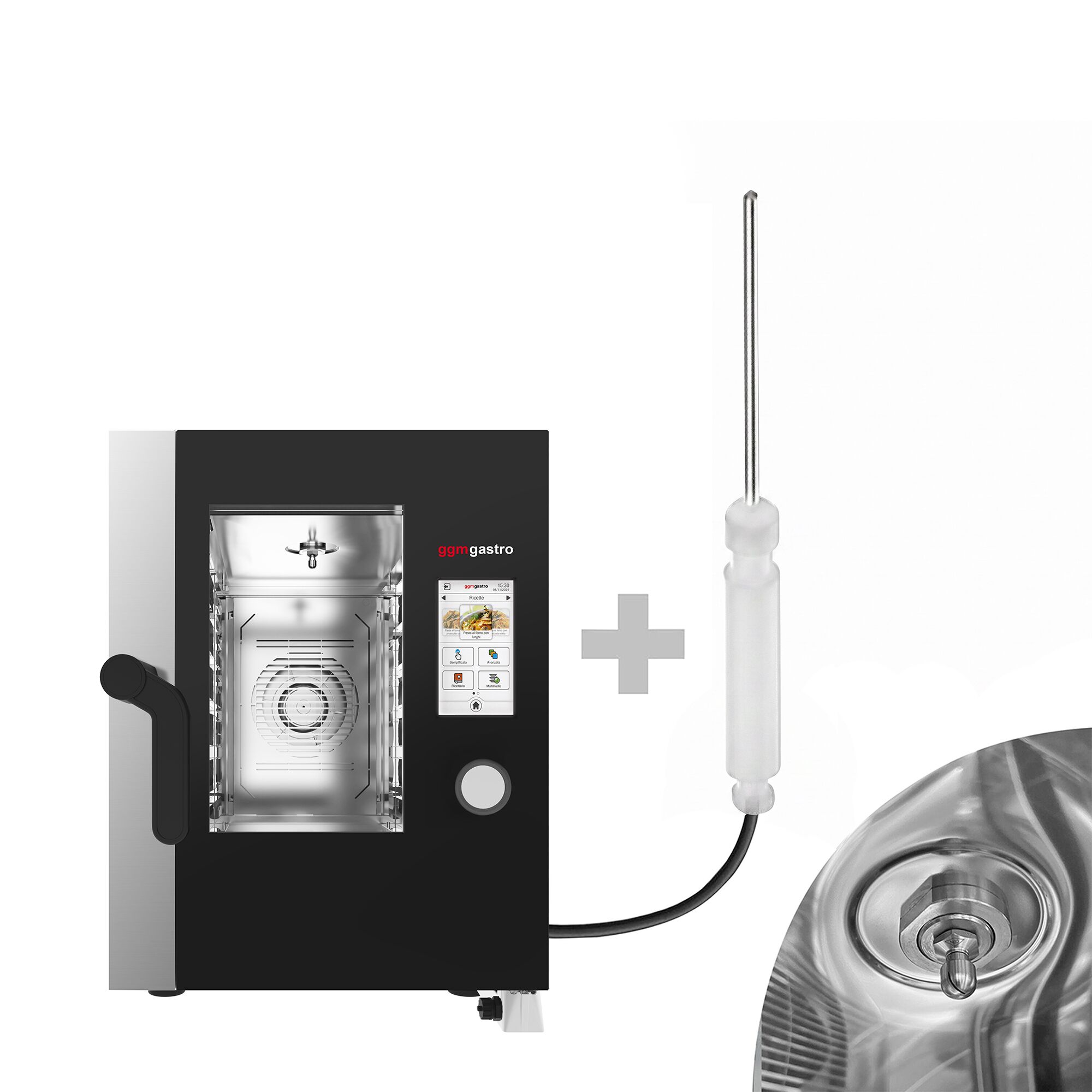 Electric Commercial Combi Oven COMPACT - Touchscreen Controls - 6x GN 1/1 - Slimline - incl. Automatic washing system & Core temperature probe