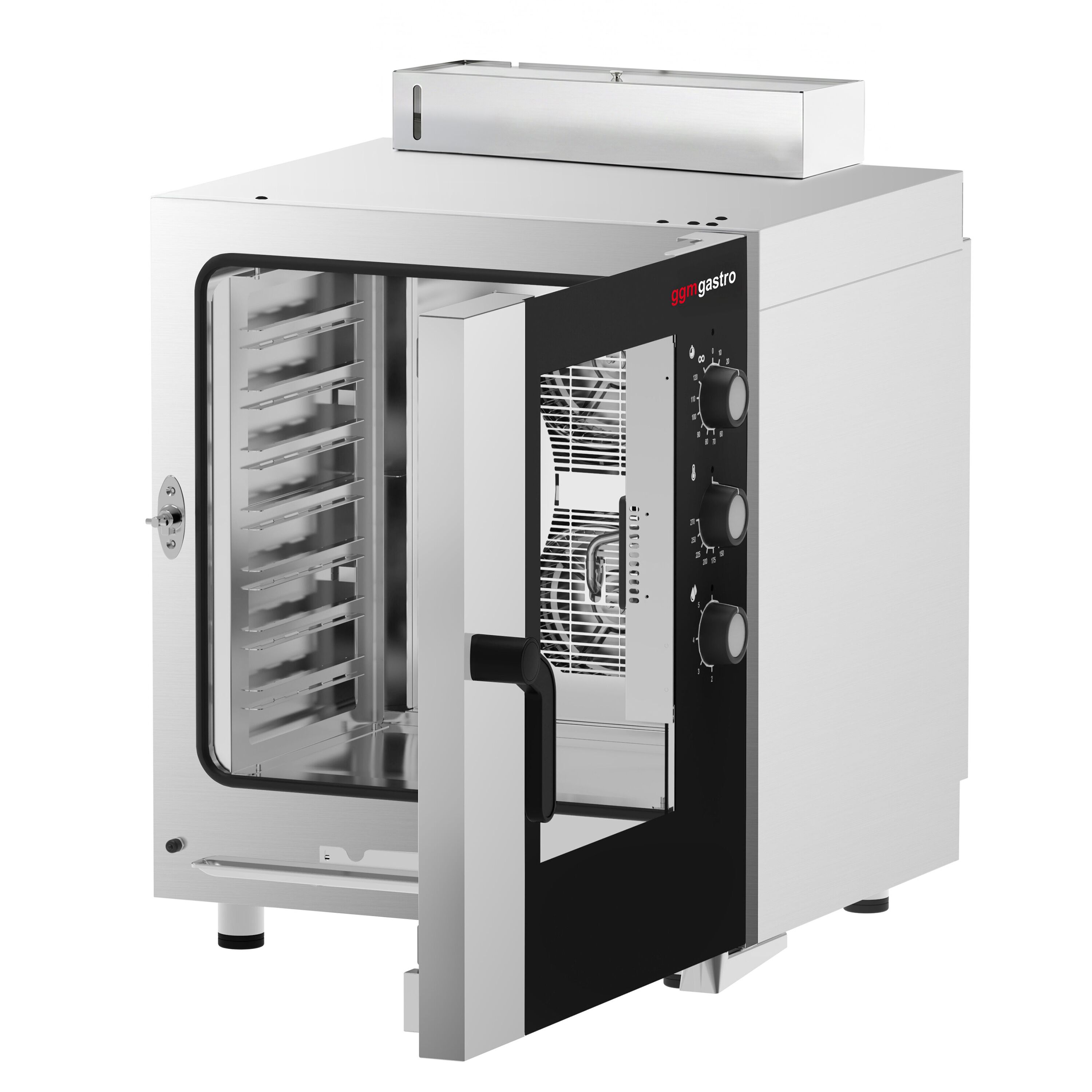 Commercial Electric Combi Oven - Manual Controls - 7x GN 1/1 - incl. Mounting brackets