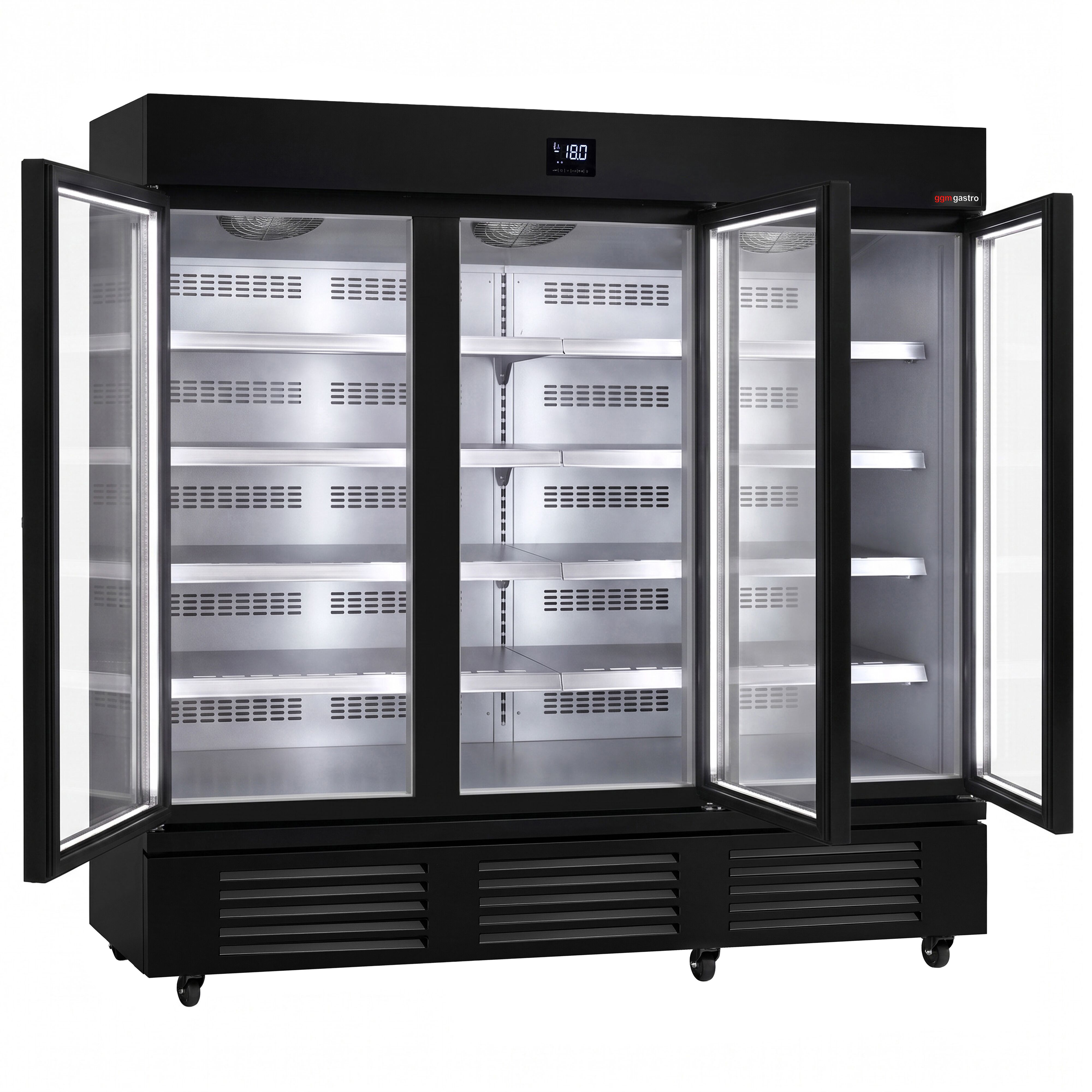 Wall-mounted deep-freeze cabinet – 2081mm – with 8 shelves – with triple glazing