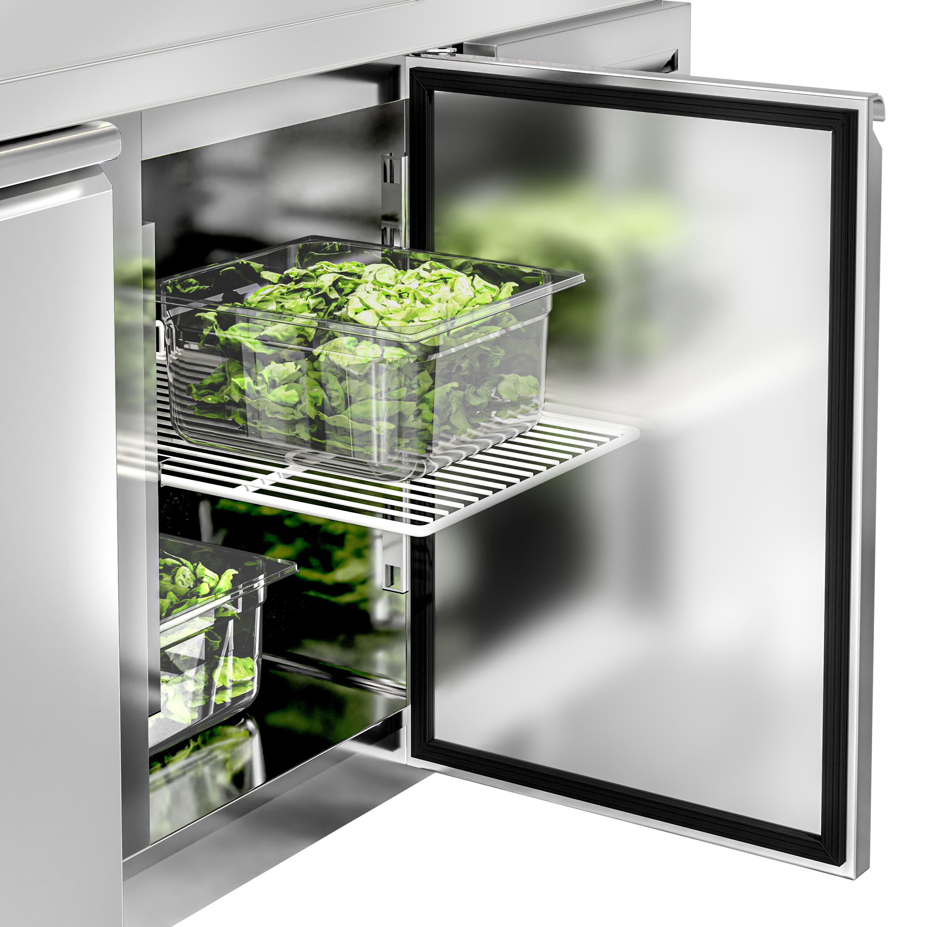 Commercial Counter Fridge ECO - 1795x700mm - with 3 doors - capacity 417 litres
