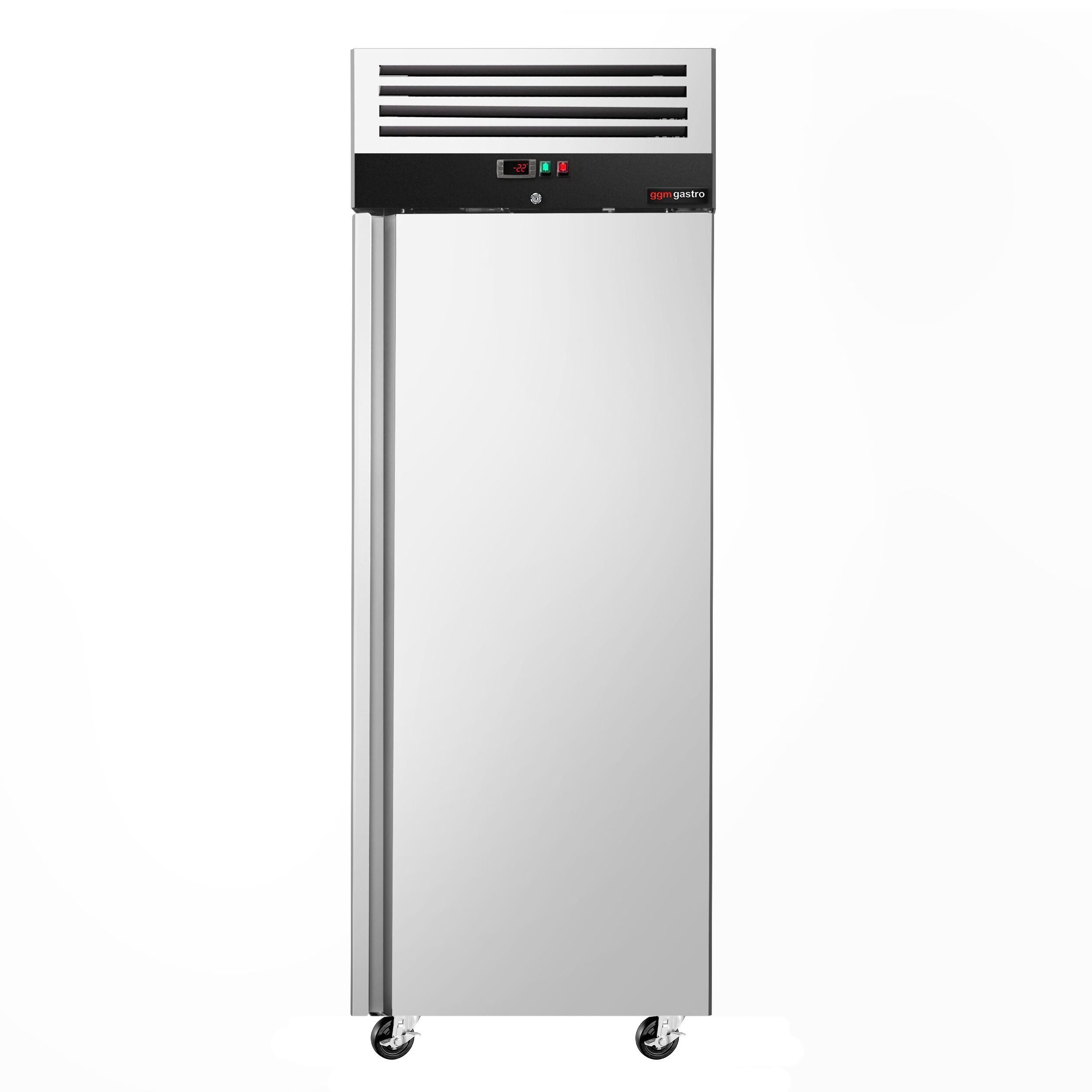 Bakery Freezer Stainless steel ECO - EN 600x800mm - 600L - Single Door, Tray Slides & Wire Shelves