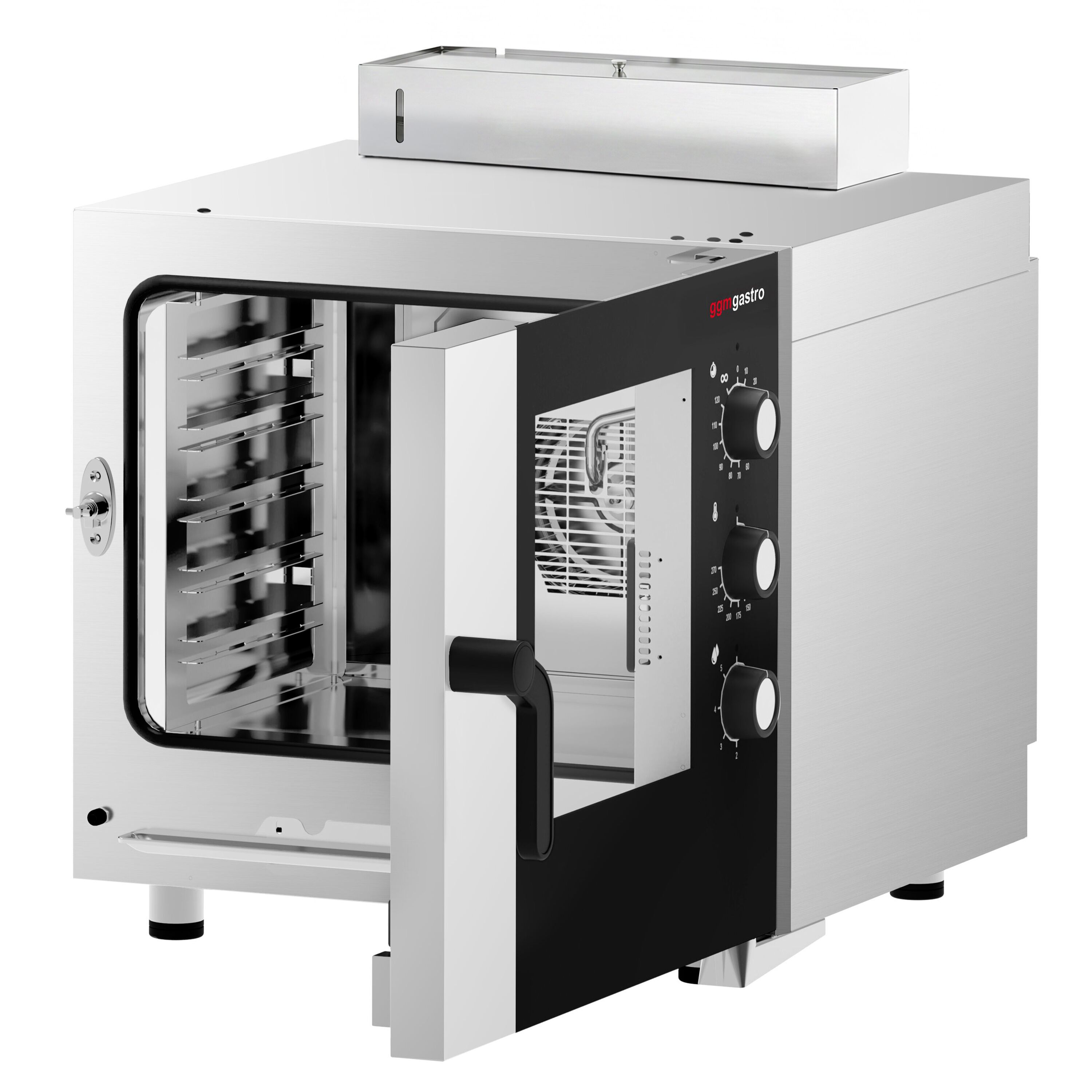 Commercial Electric Combi Oven - Manual Controls - 5x GN 1/1 - incl. Manual washing system