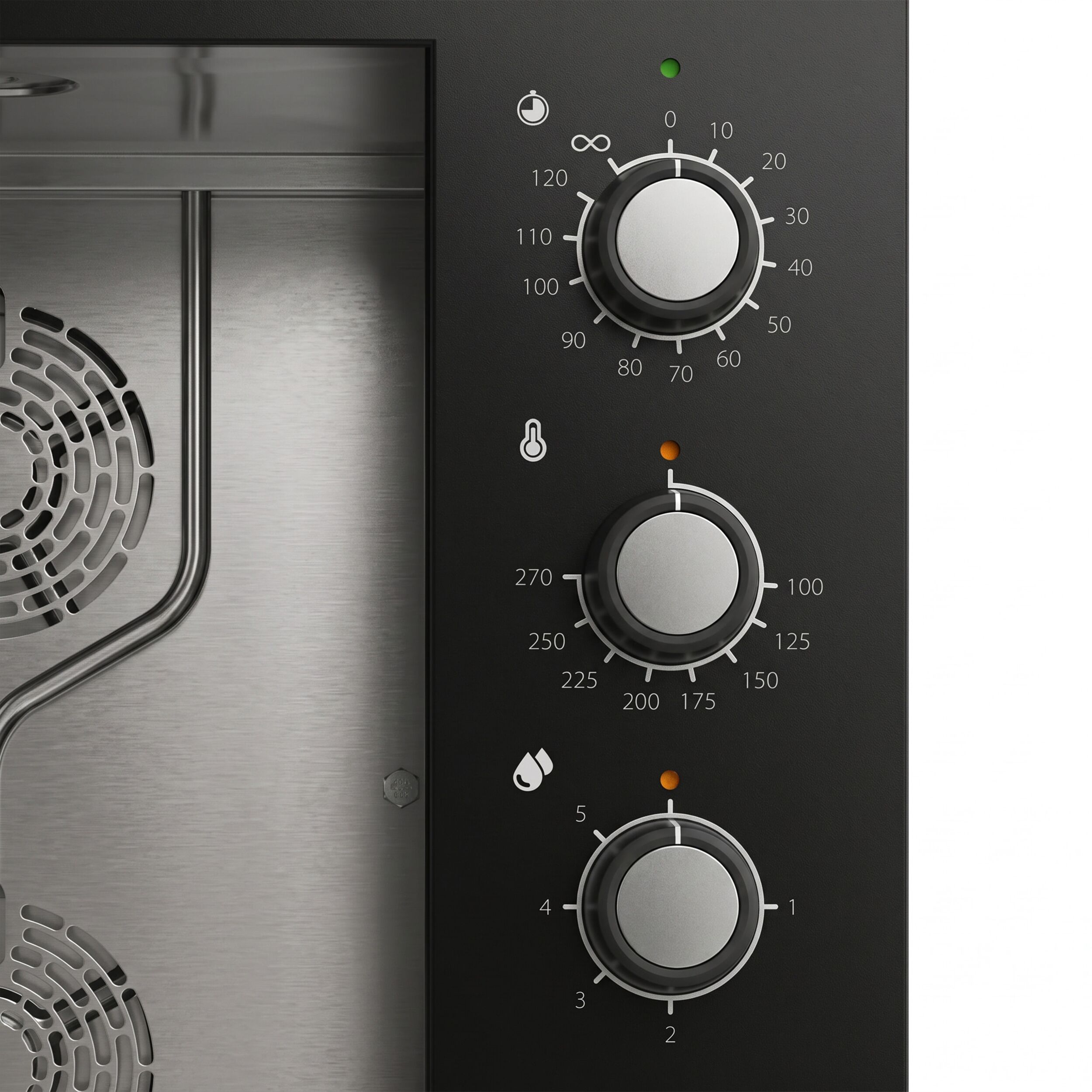 Commercial Electric Combi Oven - Manual Controls - 5x GN 1/1 - incl. Manual washing system