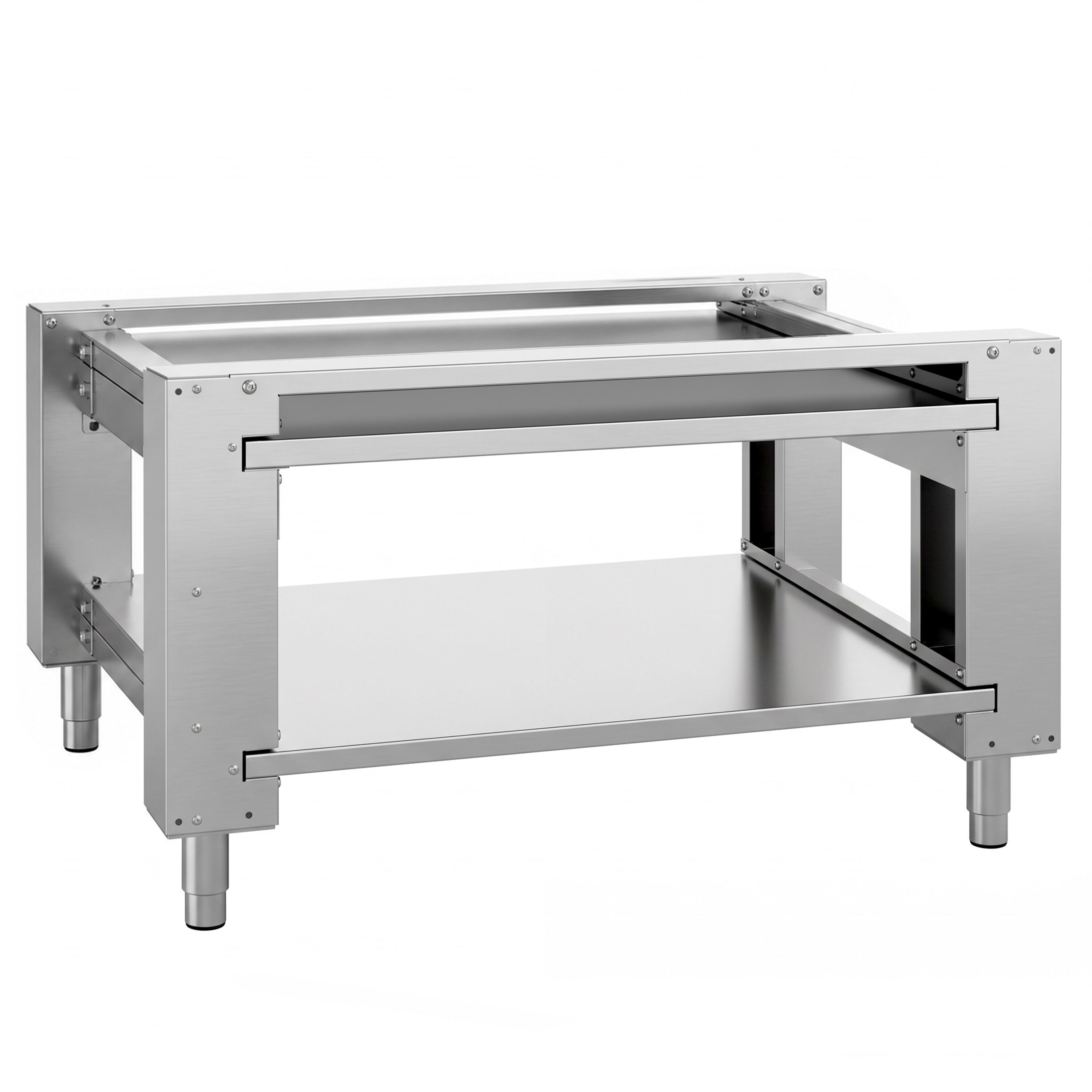 Base Stand - for Pizza Oven - 1462x783x835mm - Stainless Steel - with Wheels - for POP634ED