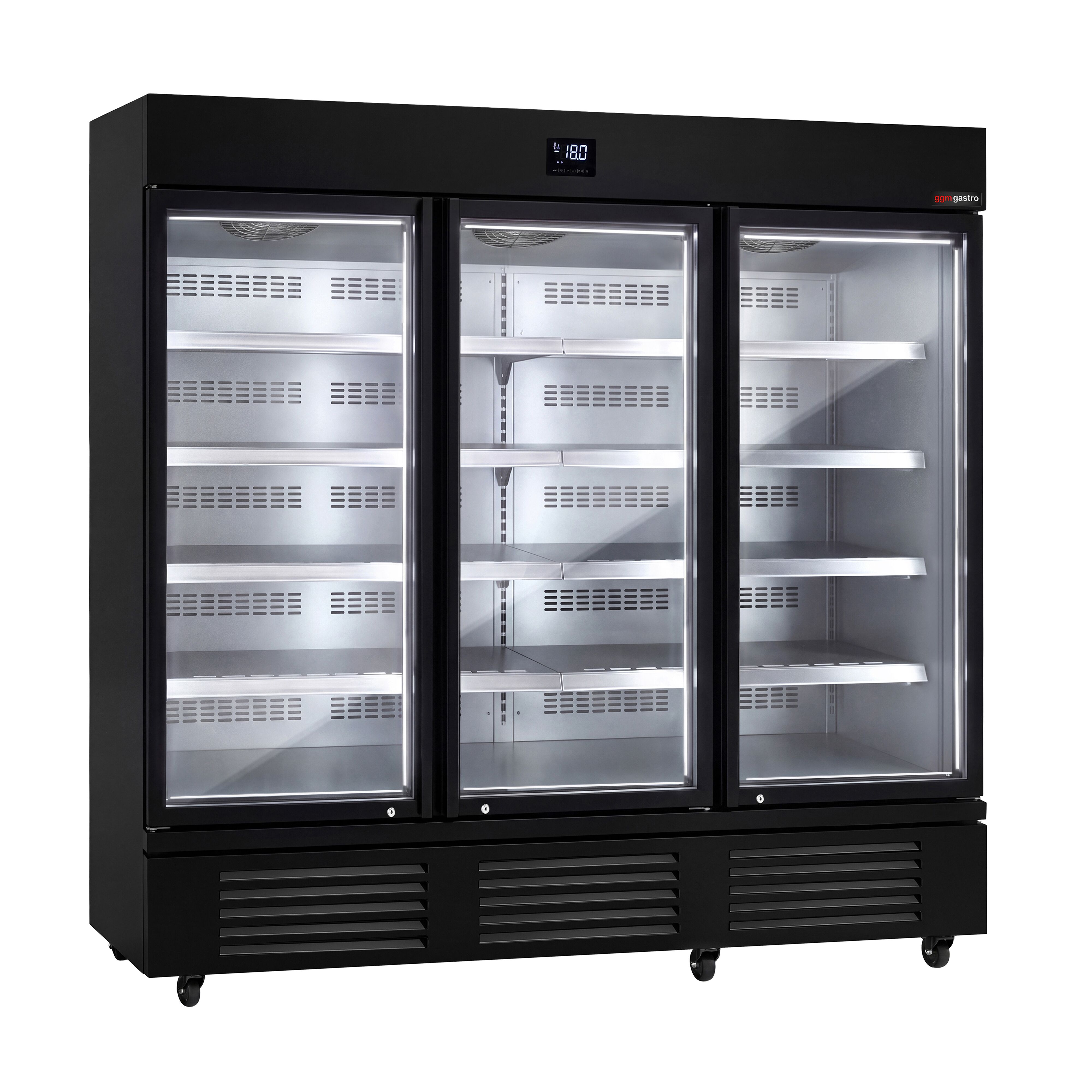 Wall-mounted deep-freeze cabinet – 2081mm – with 8 shelves – with triple glazing