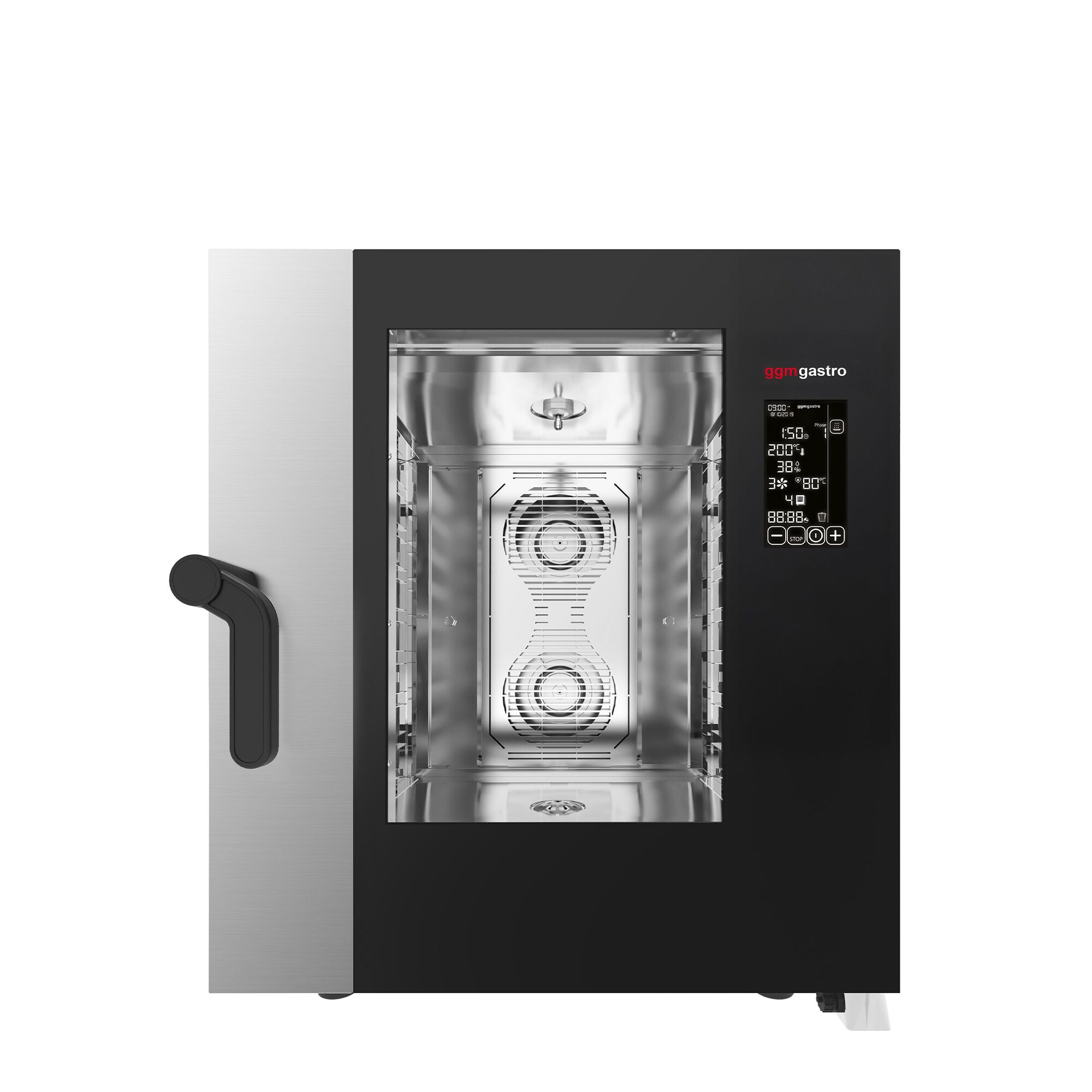 Commercial Electric Combi Oven - Digital Controls - 7x GN 1/1 - incl. Automatic washing system, Core temperature probe, Direct steam injection