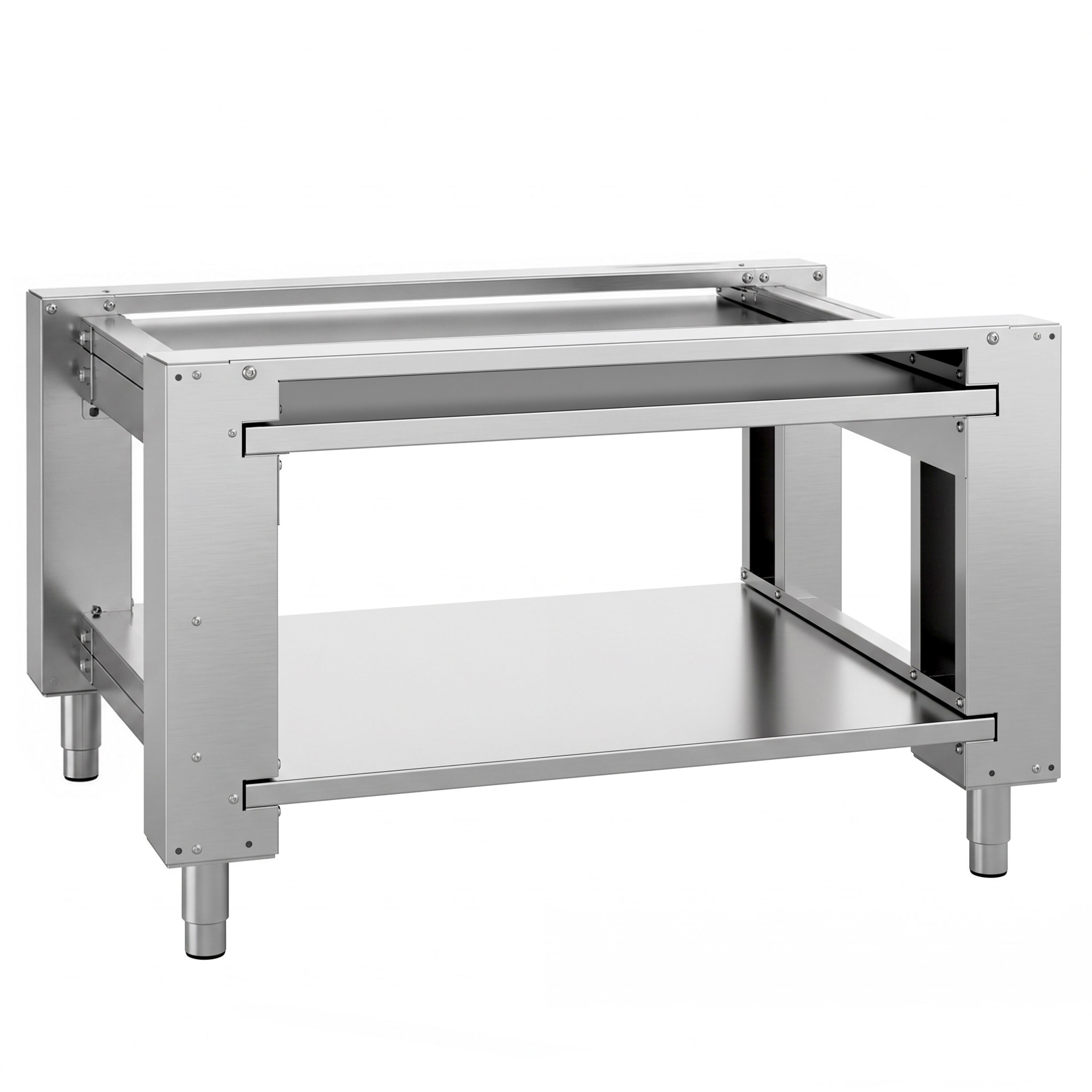 Base Stand  - for Pizza Oven - Stainless Steel - 1462x783x1185mm - with Wheels - for POP934ED