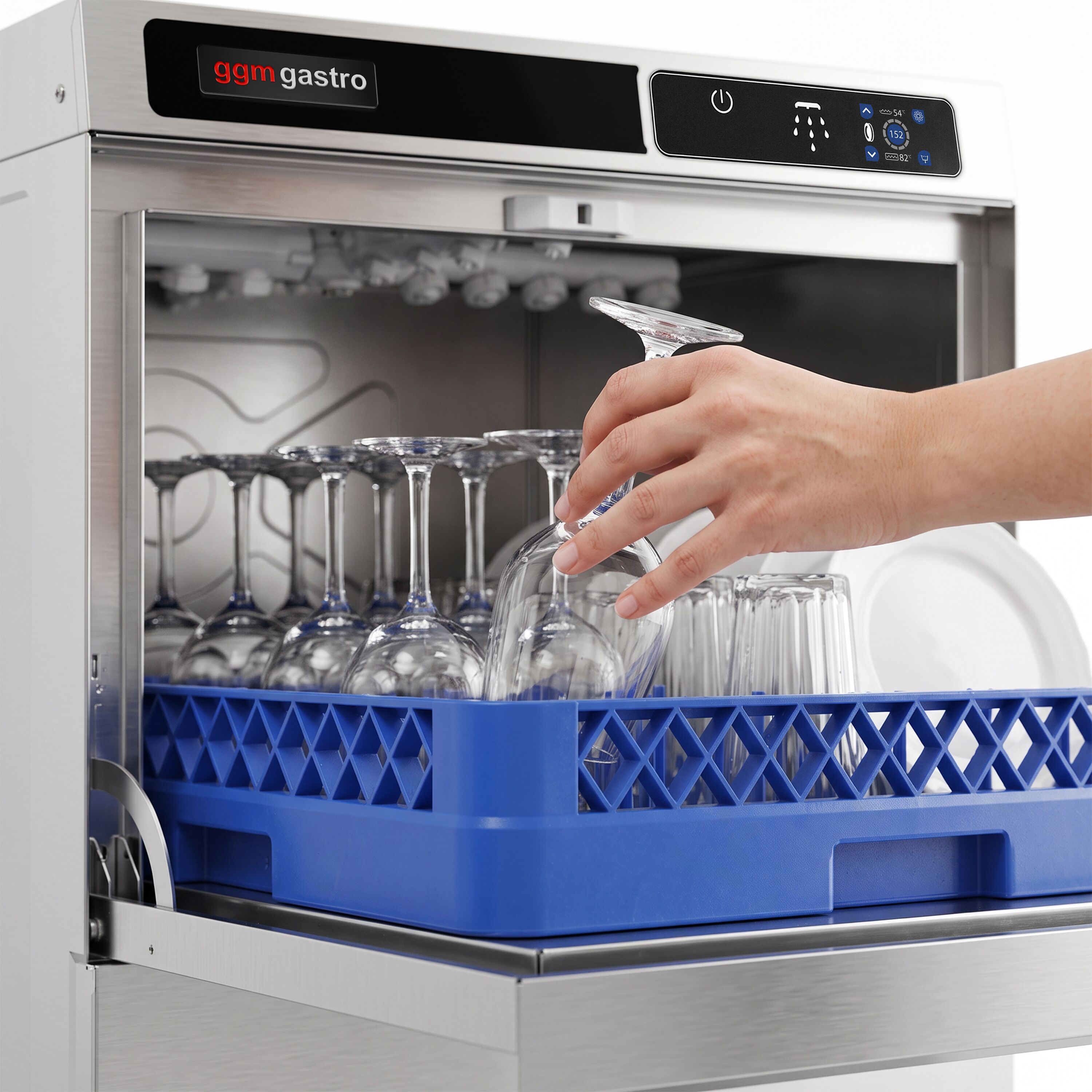 Perilica posuđa - Touch upravljanje - 3,6 kW - s ugrađenim dozatorima deterdženta i sjajila - s odvodnom pumpom