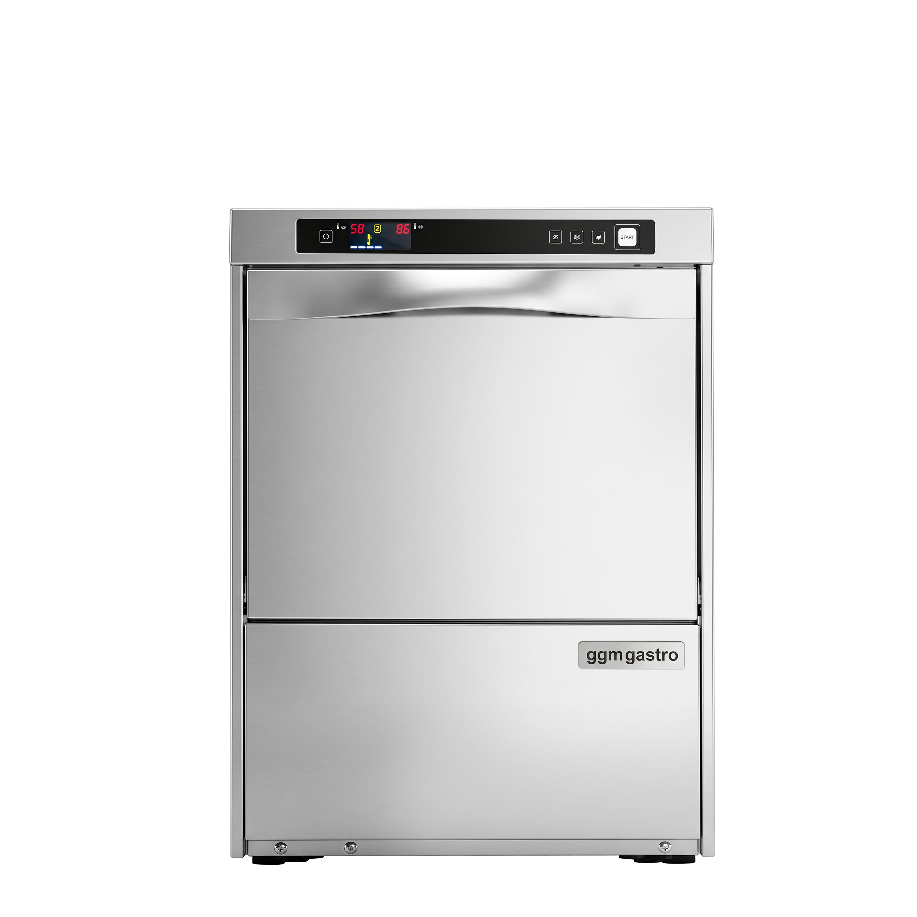 Dubbelväggig glas- och diskmaskin – digital – 5,15 kW – med tvättmedels-, sköljmedels- och avloppspump 