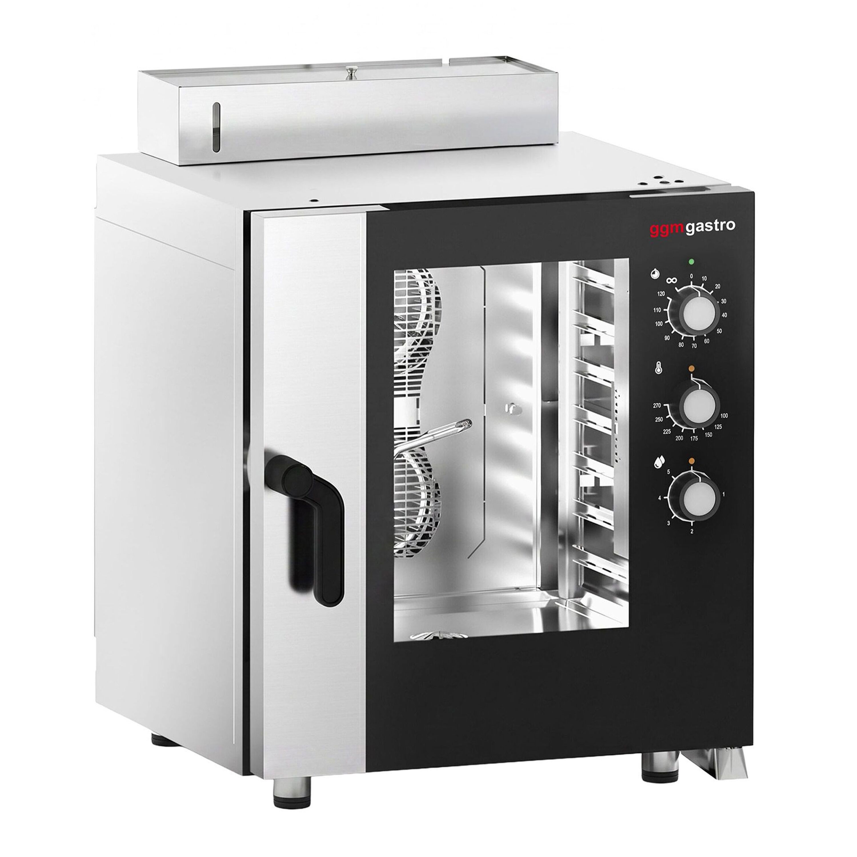 Commercial Electric Combi Oven - Manual Controls - 7x GN 1/1 - incl. Mounting brackets