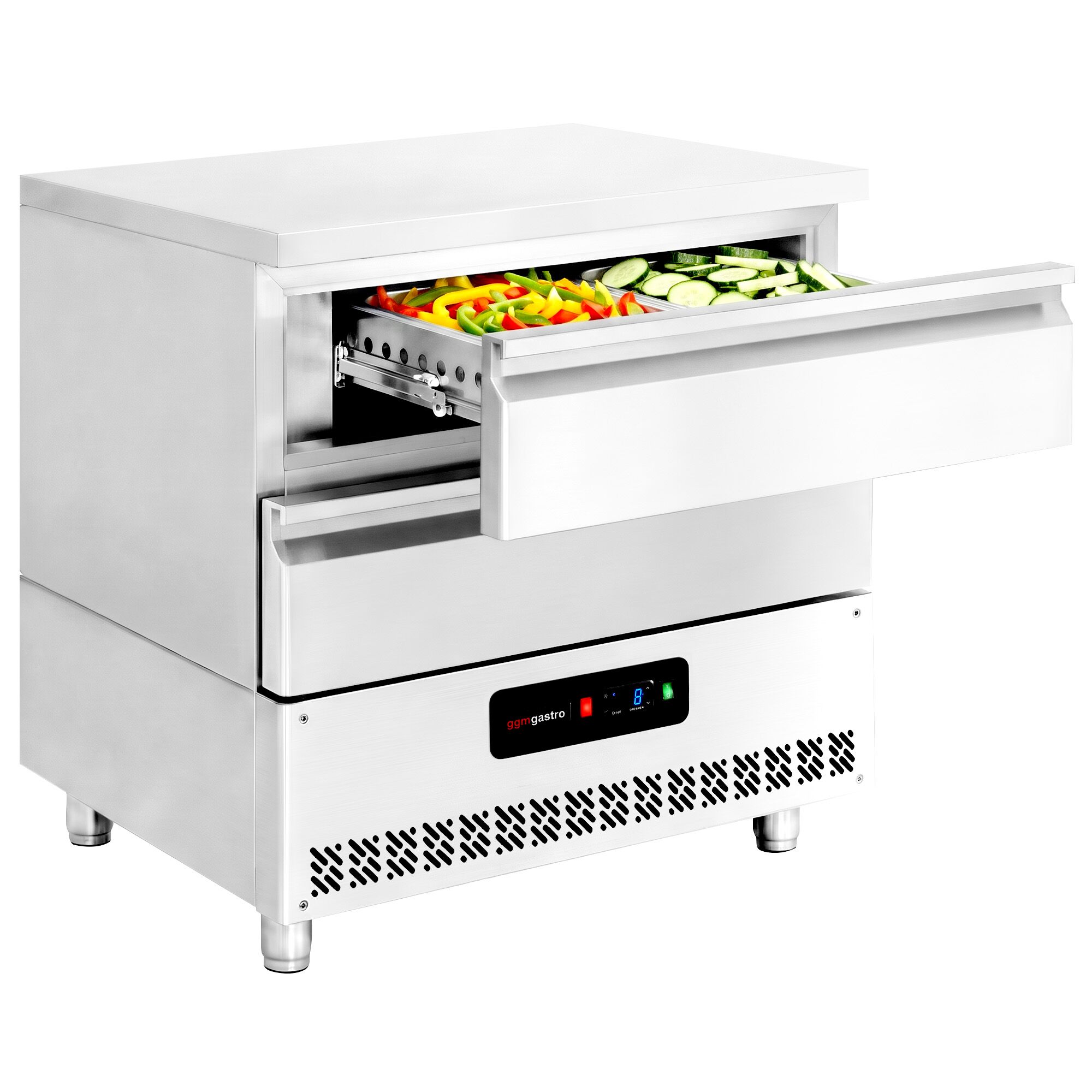 Commercial Undercounter Fridge Freezer - Dual Temperature [-20 to +8°C] - 930mm - 2 Drawer