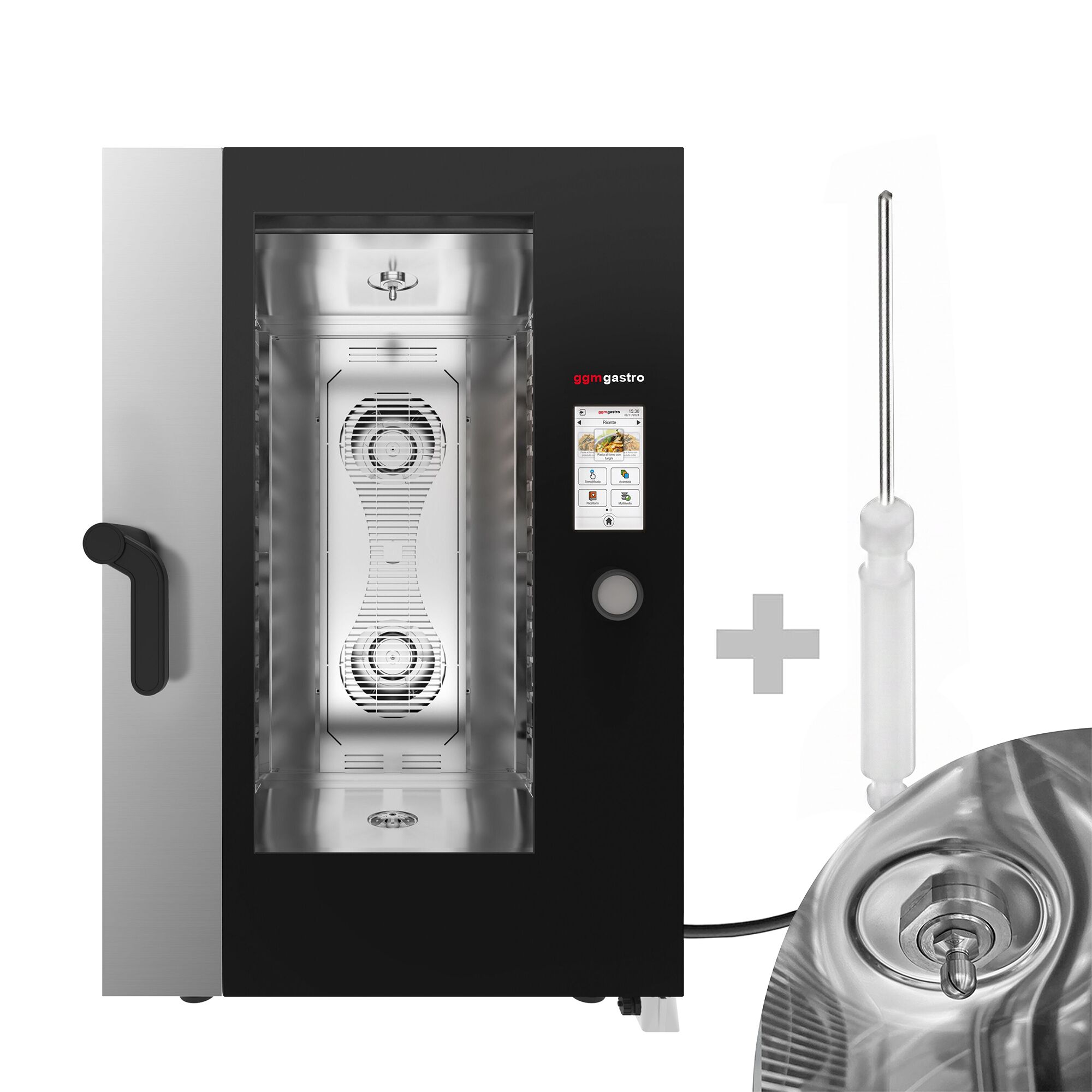 Commercial Electric Combi Oven - Touchscreen Controls - 11x GN 1/1 - incl. Automatic washing system & Core temperature probe