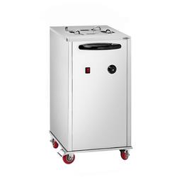 Tellerwärmer - beheizt - mit Rollen - 40 Teller