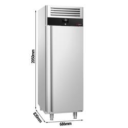 Tiefkühlschrank Edelstahl PREMIUM - GN 2/1 - 600L - mit 1 Tür