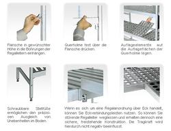 Aluminium Grundregal (Eloxiert) - 1066 x 1685 mm