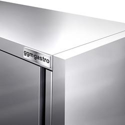 Edelstahl Wandhängeschrank PREMIUM - 2000x400mm - mit Schiebetür - 1000mm hoch