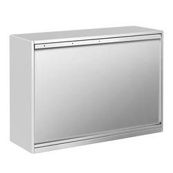 Edelstahl Wandhängeschrank PREMIUM - 1200x400mm - mit Schiebetür - 800mm hoch