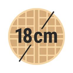 Waffeleisen - Einzeln - 1,3kW - 180° Drehung