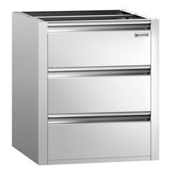 Schubladenblock mit 3 Schubladen PREMIUM - Unterbaumodul 400x660mm