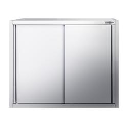 Edelstahl Wandhängeschrank PREMIUM - 1000x400mm - mit Schiebetür - 1000mm hoch