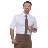 (5 pieces) KARLOWSKY | Slim Uniform Tie – Light Brown - 148 x 6.5 cm - 95°C washable - Easy-care