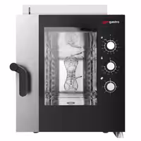 Commercial Electric Combi Oven - Manual Controls - 7x GN 1/1 - incl. Mounting brackets