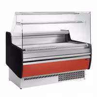 Serve Over Counter - 1310mm - with 2 doors - front panel red (RAL3003) - capacity 144 litres