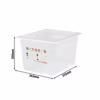 (6 komada) CAMBRO | SafeTrak – GN 1/2 polipropilenske posude – neprozirne – Visina: 200 mm
