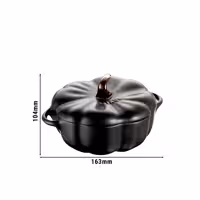 STAUB | CERAMIQUE - Kokotte - Pumpaform - Ø 120mm - Keramik - Svart