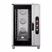 Commercial Electric Bakery Combi Oven - Manual Controls - 10x EN 600x400 - incl. Direct steam injection, Humidity control, Halogen lighting