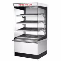 UBERT | Warmhoudvitrine - 1050x800mm - 4 verwarmde planken
