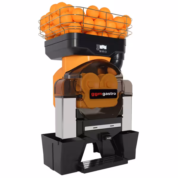 Otomatik Portakal Sıkma Makinesi - Push & Juice Butonlu - Otomatik Meyve Beslemeli - Turuncu
