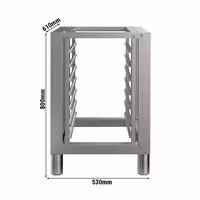 Base Stand - for Commercial Combi Oven - 530x610x800mm - 7x GN 1/1 - Stainless Steel - for KDDV1011 & KDDV623