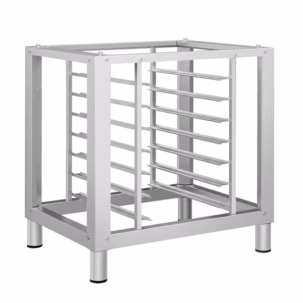 Base Stand - for Commercial Combi Oven - 820x740x800mm - with 7x GN 1/1 Tray Racks - Stainless Steel - compatible with KDDV10, KDDV6, KDDV4, KDMV10, KDMV6 & KDMV4