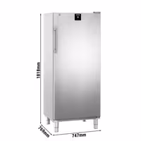 LIEBHERR | Szafa mroźnicza PERFECTION – stal nierdzewna – 499 L – od -26 do -9 °C – z wnętrzem z tworzywa sztucznego – z 1 drzwiami i 10 koszami