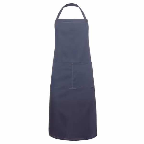 KARLOWSKY | Cross-Back Denim-Style Bib Apron – Vintage Black - 71x95 cm
