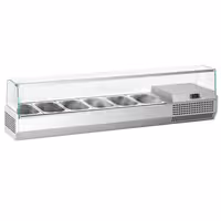Countertop Prep Well / Refrigerated Topping Unit PREMIUM PLUS - 1733x413mm - 6x GN 1/3