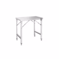 Paslanmaz Çelik Çalışma Tezgahı - Katlanabilir - 1000x700mm