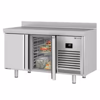 Commercial Counter Fridge PREMIUM PLUS - 1468x700mm - with 2 doors - with upstand - capacity 350 litres
