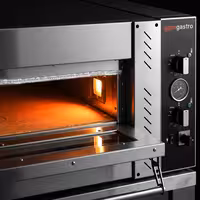 Electric Deck Pizza Oven - Twin Deck - Refractory Stone Deck - 4+4 x Ø 30cm (12") - Mechanical Controls - up to 450°C