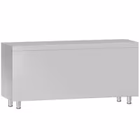 خزانة قاعدية ستانلس ستيل KOPENHAGEN ECO - 1800x700mm - وحدة أدراج 3 يسار/يمين، و2 أبواب مفصلية